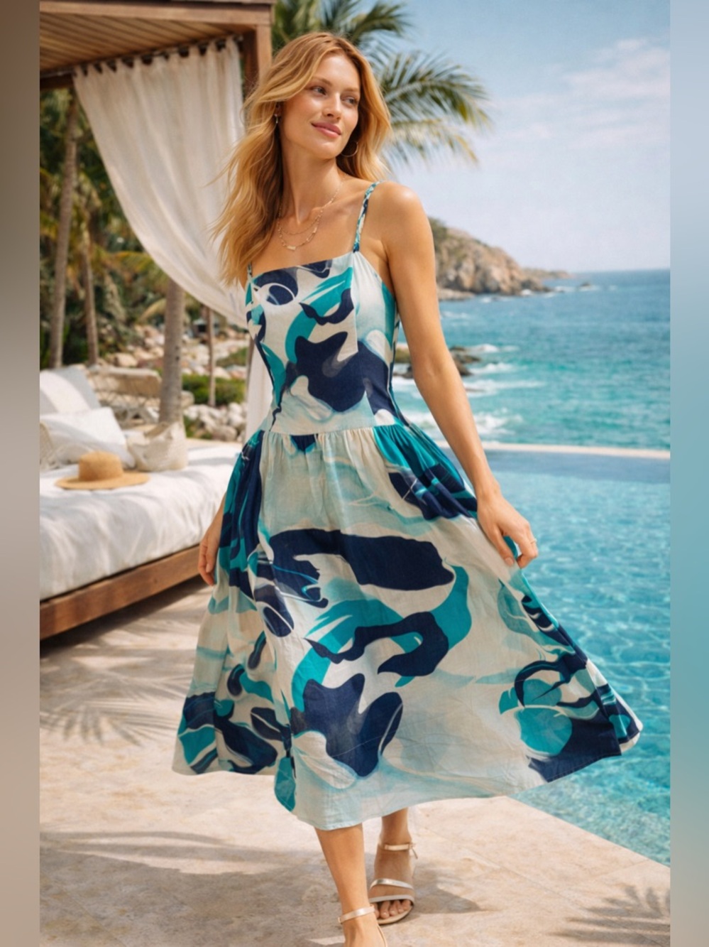 Christian LaCroix Linen Sundress NWOT